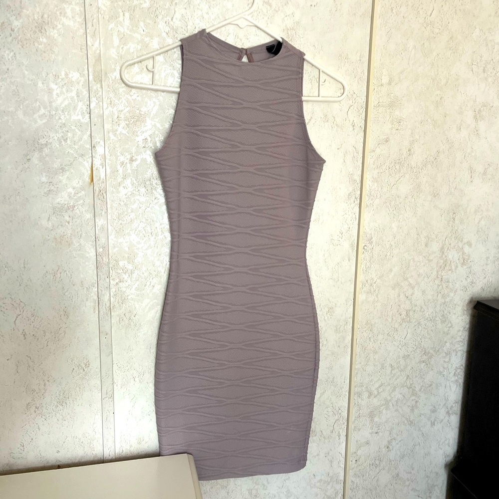 Lavender Knee-length Bodycon Dress